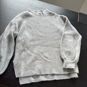 GAP oversized light to medium gray sweater